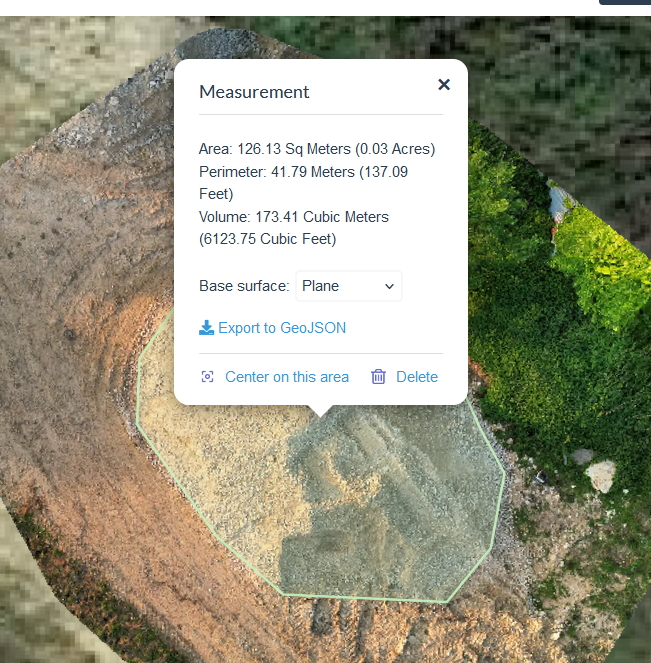 Stockpile volume measurement